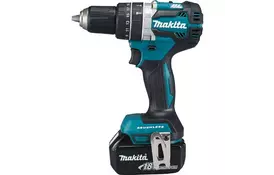 Шуруповерт Makita дрель-шуруповерт с ударом LXT, 18В, 5Аг х 2шт, DC18RC, кейс, (DHP484RTE) - Фото