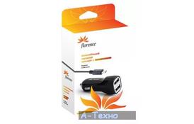 Зарядний пристрій Florence 2*USB, 2.1A + cable micro USB (CC21-MU) - Фото