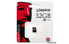 Карта пам'яті Kingston 32GB microSDHC Class 10 UHS-I (SDC10G2/32GBSP) - Фото