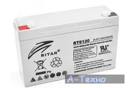 Аккумуляторная батарея Ritar RT6120A, 6V-12Ah (RT6120) - Фото
