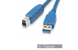 Кабель для принтера USB 3.0 AM/BM 1.8m PATRON (CAB-PN-AMBM-USB3-18) - Фото