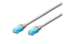 Патч-корд 0.5м, UTP, cat.5e, CCA, grey DIGITUS (DK-1512-005) - Фото