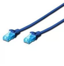 Патч-корд 0.5м, UTP, cat.5e, CCA, blue DIGITUS (DK-1512-005/B)