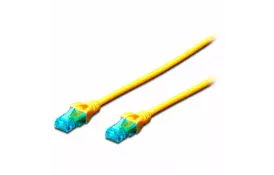 Патч-корд DIGITUS CCA CAT 5e UTP, 1м, AWG 26/7, PVC, желтый - Фото