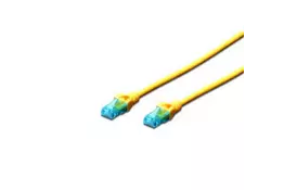 Патч-корд DIGITUS CCA CAT 5e UTP, 2м, AWG 26/7, PVC, желтый - Фото