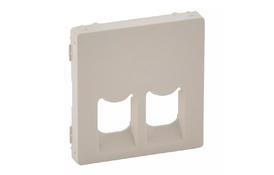 Лицевая панель розетки Legrand RJ11 + RJ45 Valena IN'MATIC/LIFE Слоновая кость (755421) - Фото