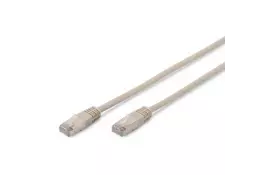 Патч-корд DIGITUS cat.5e, F-UTP, 1м, AWG 26/7, серого цвета - Фото
