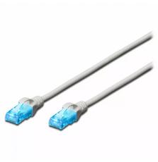 Патч-корд DIGITUS CCA CAT 5e UTP, 3м, AWG 26/7, PVC, серый