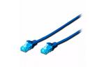 Патч-корд DIGITUS CCA CAT 5e UTP, 3м, AWG 26/7, PVC, синий
