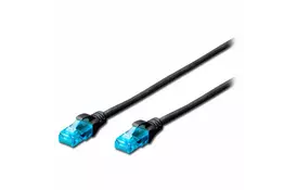 Патч-корд DIGITUS CCA CAT 5e UTP, 3м, AWG 26/7, PVC, черный - Фото