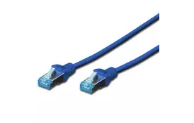 Патч-корд DIGITUS cat.5e, SF-UTP, 1м, AWG 26/7, cинего цвета - Фото