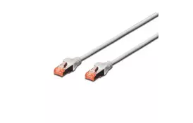 Патч-корд DIGITUS CAT 6 S-FTP, 1.5м, AWG 27/7, серого цвета (DK-1644-015) - Фото