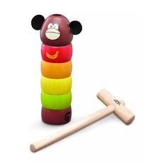 Пирамидка с молоточком Wonderworld Обезьянка (WG-1020)