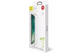 Защитное стекло Baseus для iPhone X 0.23mm Anti-break edge Anti-bluelight Film, Black (SGAPIPHX-KB01)  - Фото