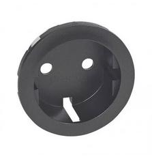 Лицевая панель розетки Legrand Celiane Schuko,  графит