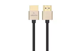Кабель HDMI 2Е, v2.0 Gen2 Ultra Slim cable,gold ,1 м - Фото