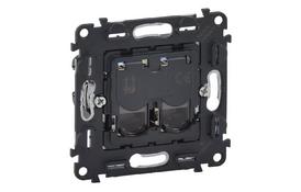 Розетка RJ45 Кат.5е UTP двойная Legrand Valena IN'MATIC - Фото
