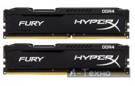 Модуль пам'яті для комп'ютера DDR4 8GB (2x4GB) 2666 MHz Fury Black Kingston (HX426C15FBK2/8) - Фото