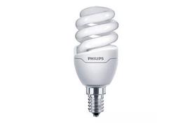 Лампа енергозберігаюча Philips E14 8W 220-240V WW 1PF / 6 Tornado T2 mini - Фото