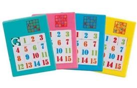 Настольная игра goki Пятнашки Голубые (13186G-6) - Фото