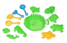 Набор для игры с песком Same Toy 13 единиц зеленый (B002-3Ut-1) - Фото