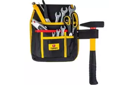 Сумка для інструмента Topex карман 4 гнiзда, петля для молотка (79R431)   - Фото