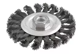 Щетка проволочная дисковая VERTO 62H140, 115мм - Фото