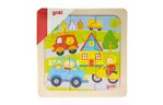 Деревянный пазл goki Город (57499-2)