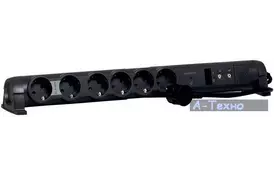 Фільтр живлення LEGRAND 6xSchuko, 2хRJ45, 2хTV, 1,5м, з розрядником (694666) - Фото