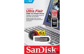 USB флеш накопитель SANDISK 128GB Flair USB 3.0 (SDCZ73-128G-G46) - Фото