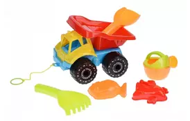 Набор для игры с песком Same Toy Грузовик 6 единиц желтый (919Ut-2) - Фото