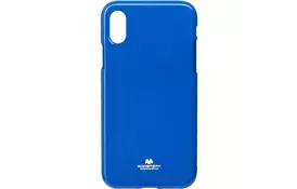 Чехол Goospery для Apple iPhone X/XS, Jelly Case, NAVY - Фото