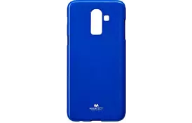 Чехол Goospery для Galaxy J8 2018 (J810) Jelly Case Navy - Фото