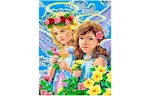 Набор для творчества Sequin Art PAINTING BY NUMBERS JUNIOR Angels (SA0532)