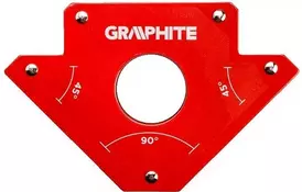 Магнитный сварочный угольник VERTO GRAPHITE 56H903 - Фото