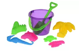 Набор для игры с песком Same Toy Ведерко 8 едениц фиолетовое (HY-1204WUt-2) - Фото