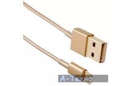 Дата кабель USB 2.0 – Lightning (Gold) 1.0м Drobak (215341) - Фото