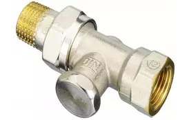 Запорный клапан прямой Danfoss RLV-S 15, вх.1/2 - вых.3/4 (003L0124) - Фото