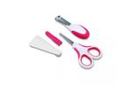Набор по уходу за ребенком Nuvita 0м+ Розовый Безопасные ножнички с акс. NV1138Pink