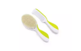 Набор по уходу за ребенком Nuvita 0м+ Салатовый, расческа и щеточка NV1137Lime - Фото
