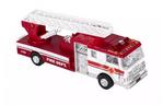 Машинка металическая goki Пожарная машина лесница белая (12115G-1)