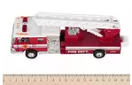 Машинка металическая goki Пожарная машина лесница красная (12115G-2)