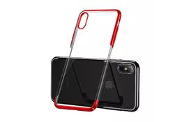 Чехол Baseus для iPhone XS/X Glitter Red - Фото