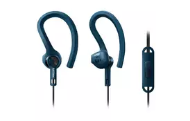 Наушники Philips ActionFit SHQ1405BL/00 mic Gray Blue - Фото