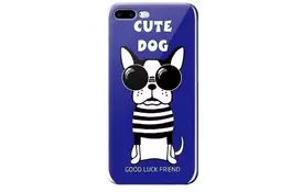 Чехол WK для Apple iPhone 7/8+, WPC-087, Cute Dog Blue (681920360834)  - Фото