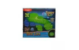 Песок для творчества Paulinda Sandy clay Морская жизнь, светится в темноте 250 грамм, 5 единиц (PL-140079) - Фото