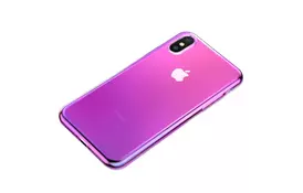 Чехол Baseus для iPhone XS/X Glow TR Pink - Фото