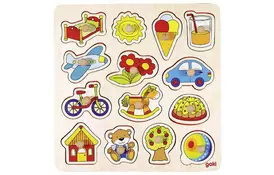 Пазл-вкладыш goki Траспорт, еда ( 57576G) - Фото