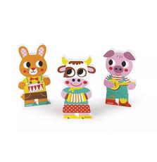 Игровые магнитные фигурки Janod Животные (J08029)