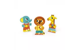Игровые магнитные фигурки Janod Животные в зоопарке (J08030) - Фото